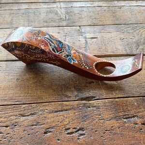 Handcrafted Wooden Australian Wine Bottle Holder